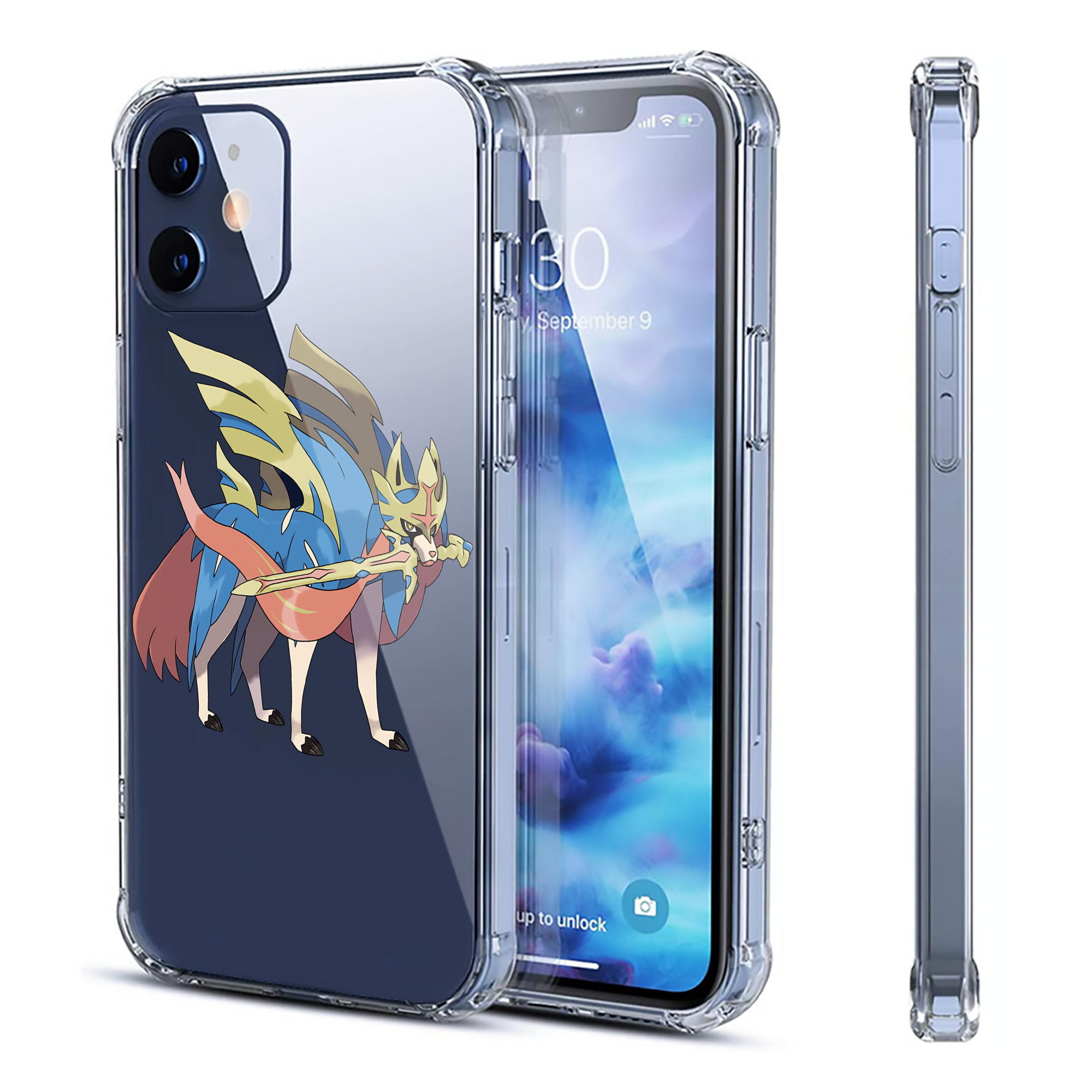 （画像用） ポケットモンスター Pokémon 【iPhone 12シリーズ対応】透明スマホケース（クリアソフトケース）